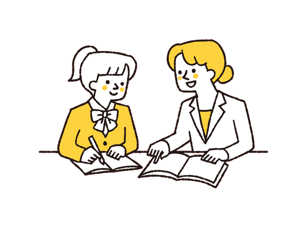 教育と子育てを支える取り組みのイラスト