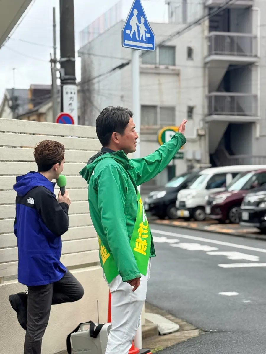 街頭1000本ノックの活動写真（6月9日 午前・荻窪・天沼・清水周辺）