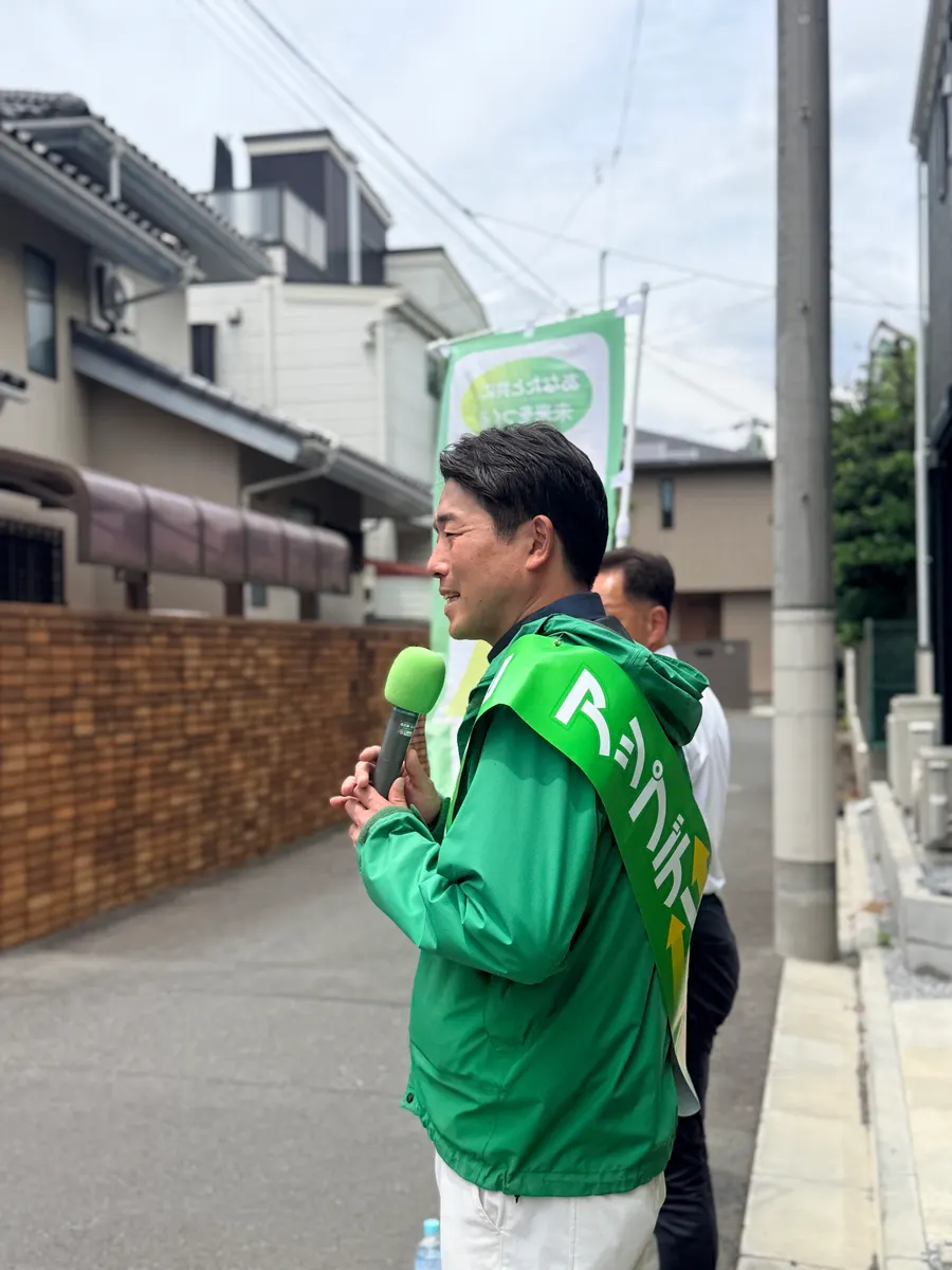 街頭1000本ノックの活動写真（6月11日 午前・永福・和泉・方南周辺）