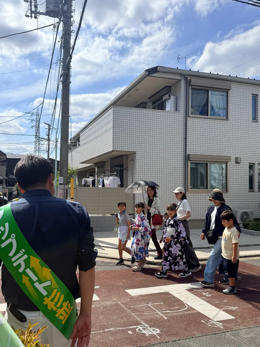 街頭1000本ノックの活動写真（6月6日 午後・高井戸・久我山・浜田山周辺）