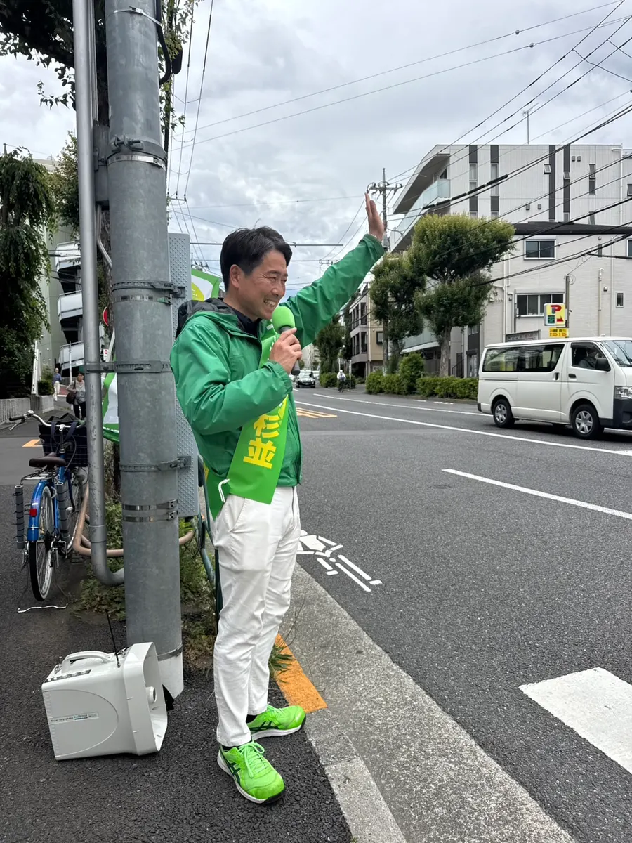 街頭1000本ノックの活動写真（6月4日 午後・永福・和泉・方南周辺）