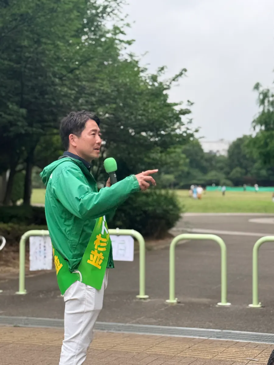 街頭1000本ノックの活動写真（6月7日 午後・井草・上井草・下井草周辺）