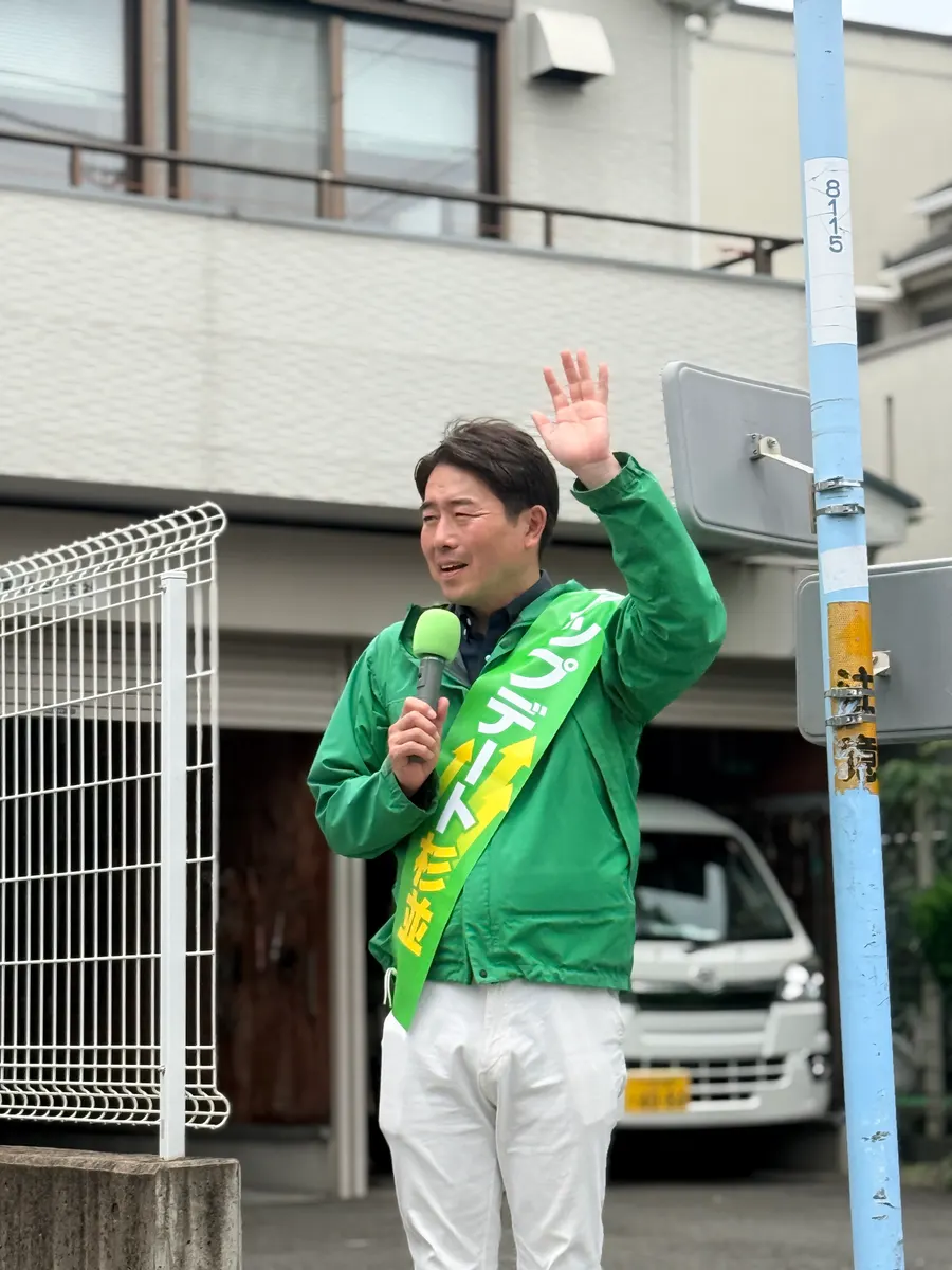 街頭1000本ノックの活動写真（6月11日 午前・高井戸・久我山・浜田山周辺）
