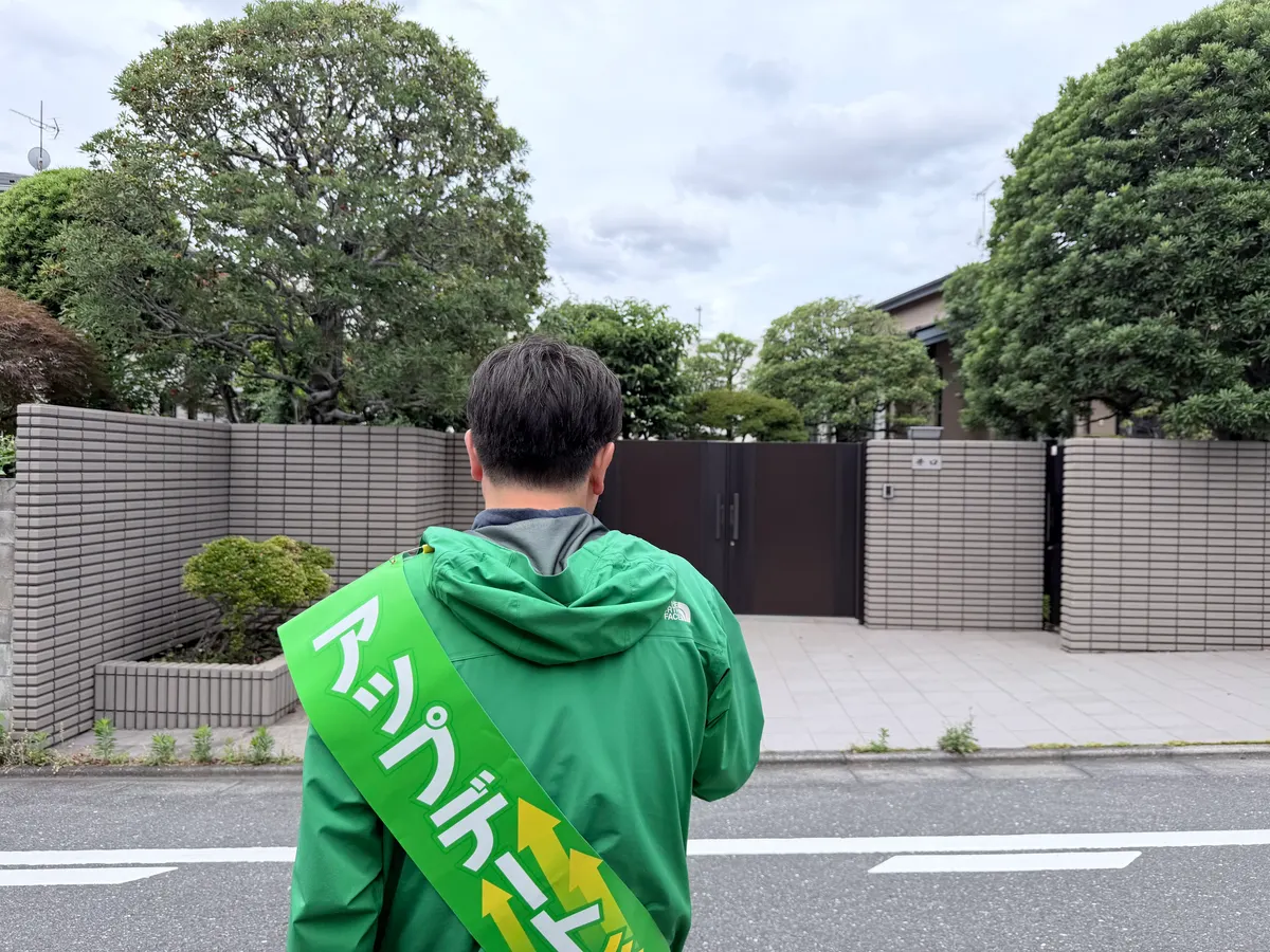 街頭1000本ノックの活動写真（6月4日 午前・井草・上井草・下井草周辺）
