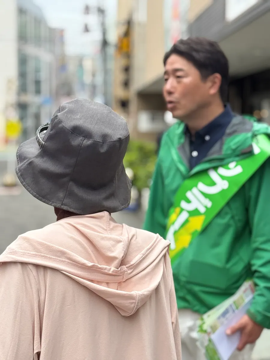 街頭1000本ノックの活動写真（6月11日 朝・高井戸・久我山・浜田山周辺）