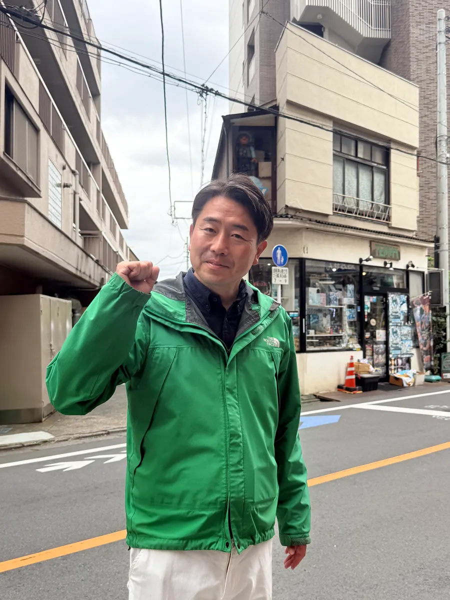 街頭1000本ノックの活動写真（6月5日 午後・荻窪・天沼・清水周辺）