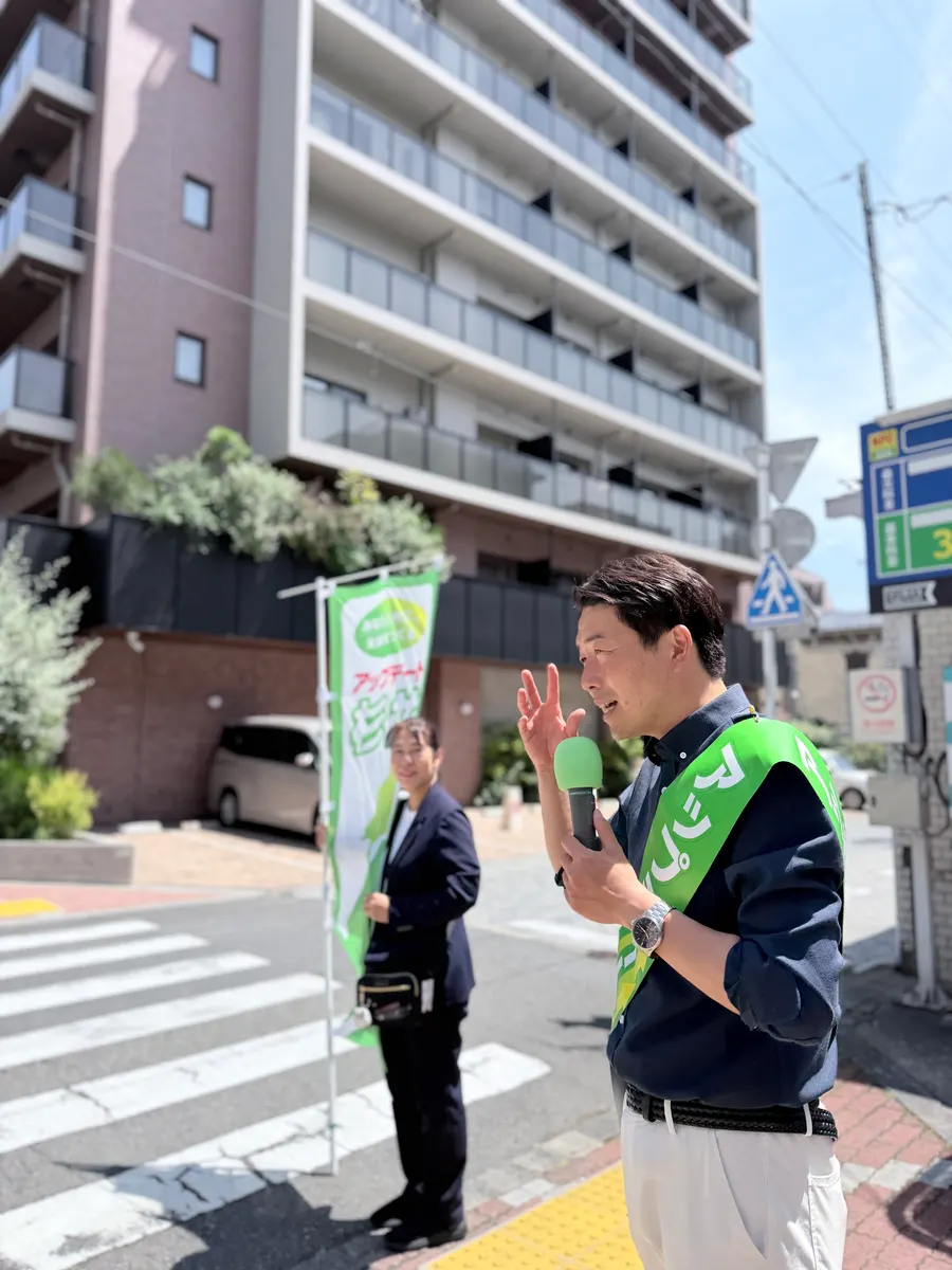 街頭1000本ノックの活動写真（6月16日 午前・高円寺・和田・堀ノ内周辺）