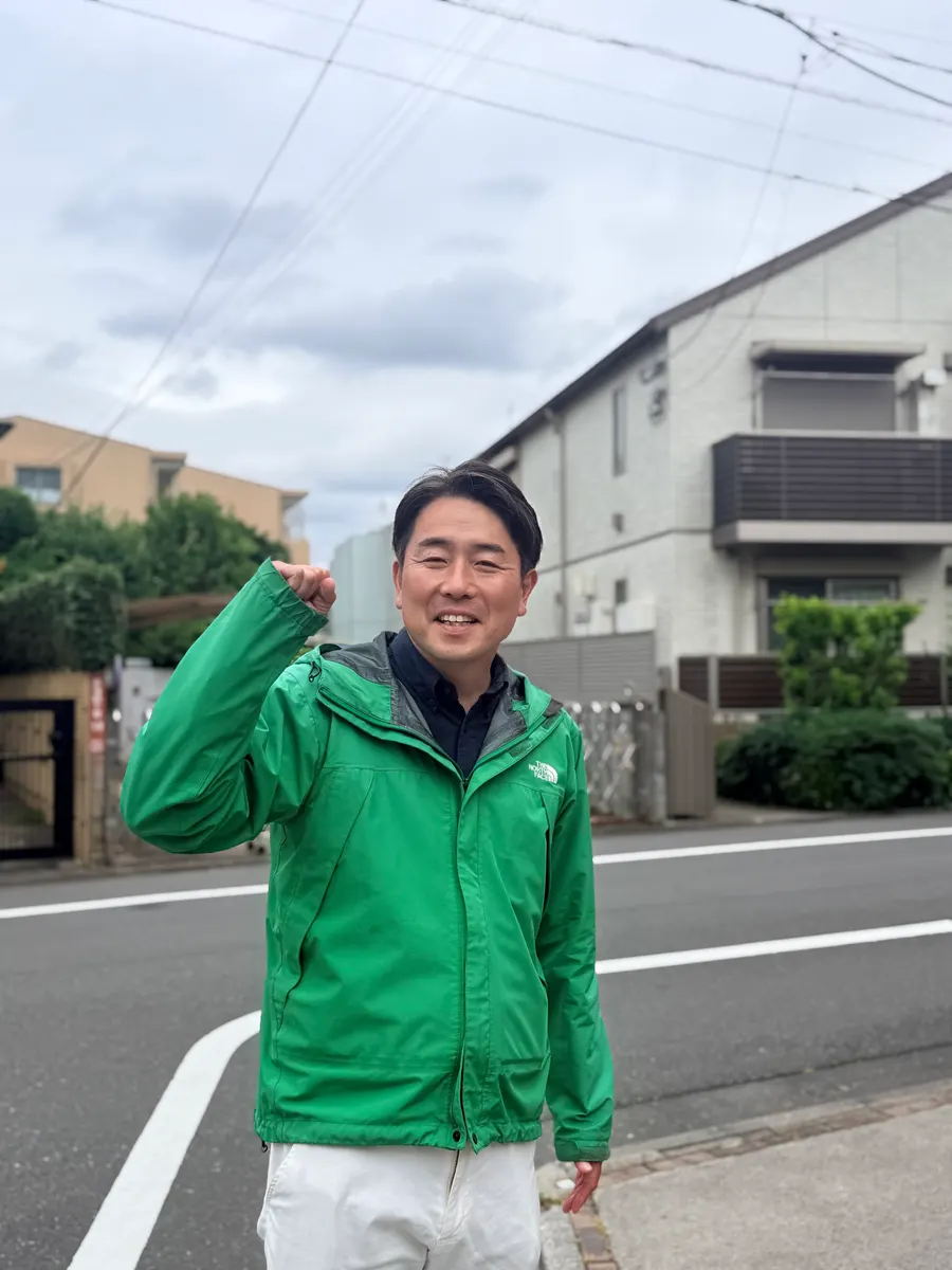 街頭1000本ノックの活動写真（6月5日 午後・荻窪・天沼・清水周辺）
