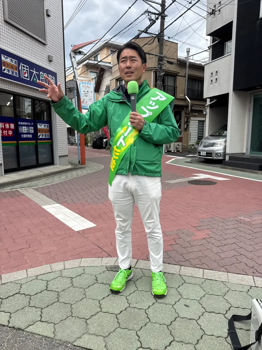 街頭1000本ノックの活動写真（6月4日 午後・永福・和泉・方南周辺）