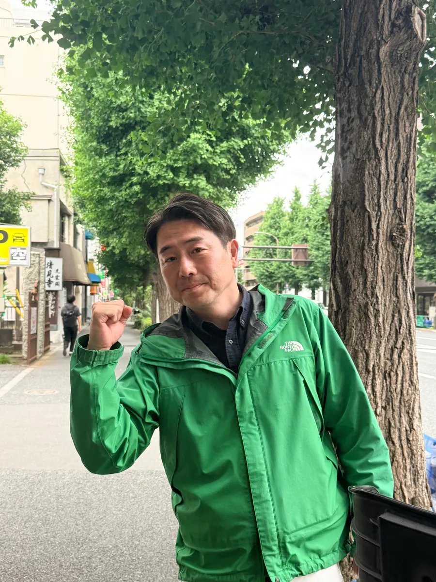 街頭1000本ノックの活動写真（6月5日 夕方・阿佐谷・成田周辺）
