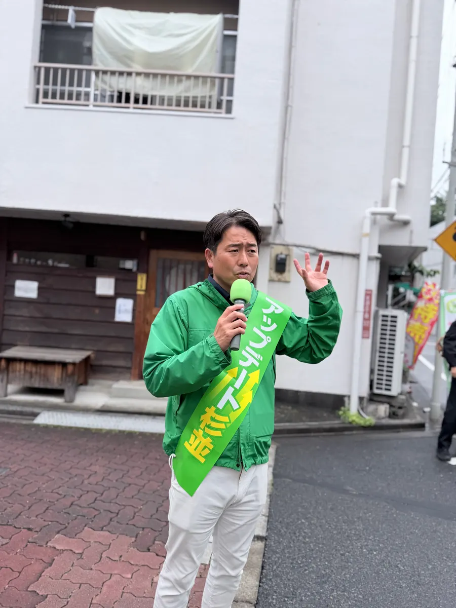 街頭1000本ノックの活動写真（6月9日 午前・荻窪・天沼・清水周辺）