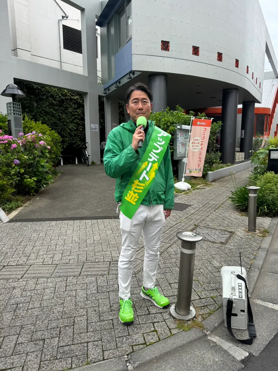 街頭1000本ノックの活動写真（6月5日 午前・阿佐谷・成田周辺）