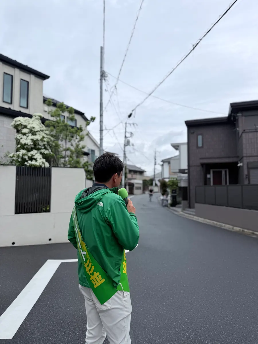 街頭1000本ノックの活動写真（6月9日 午前・荻窪・天沼・清水周辺）