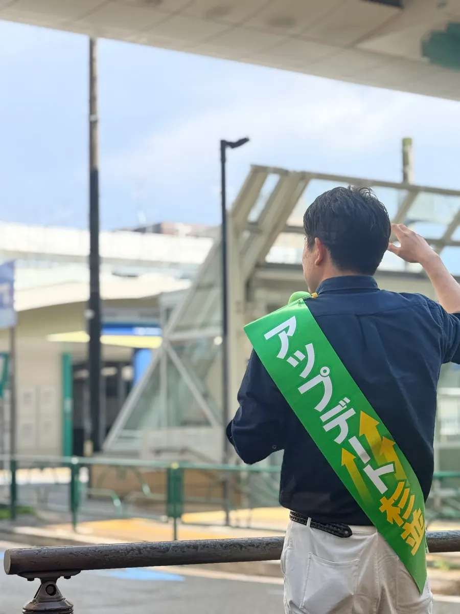 街頭1000本ノックの活動写真（6月12日 午後・井草・上井草・下井草周辺）