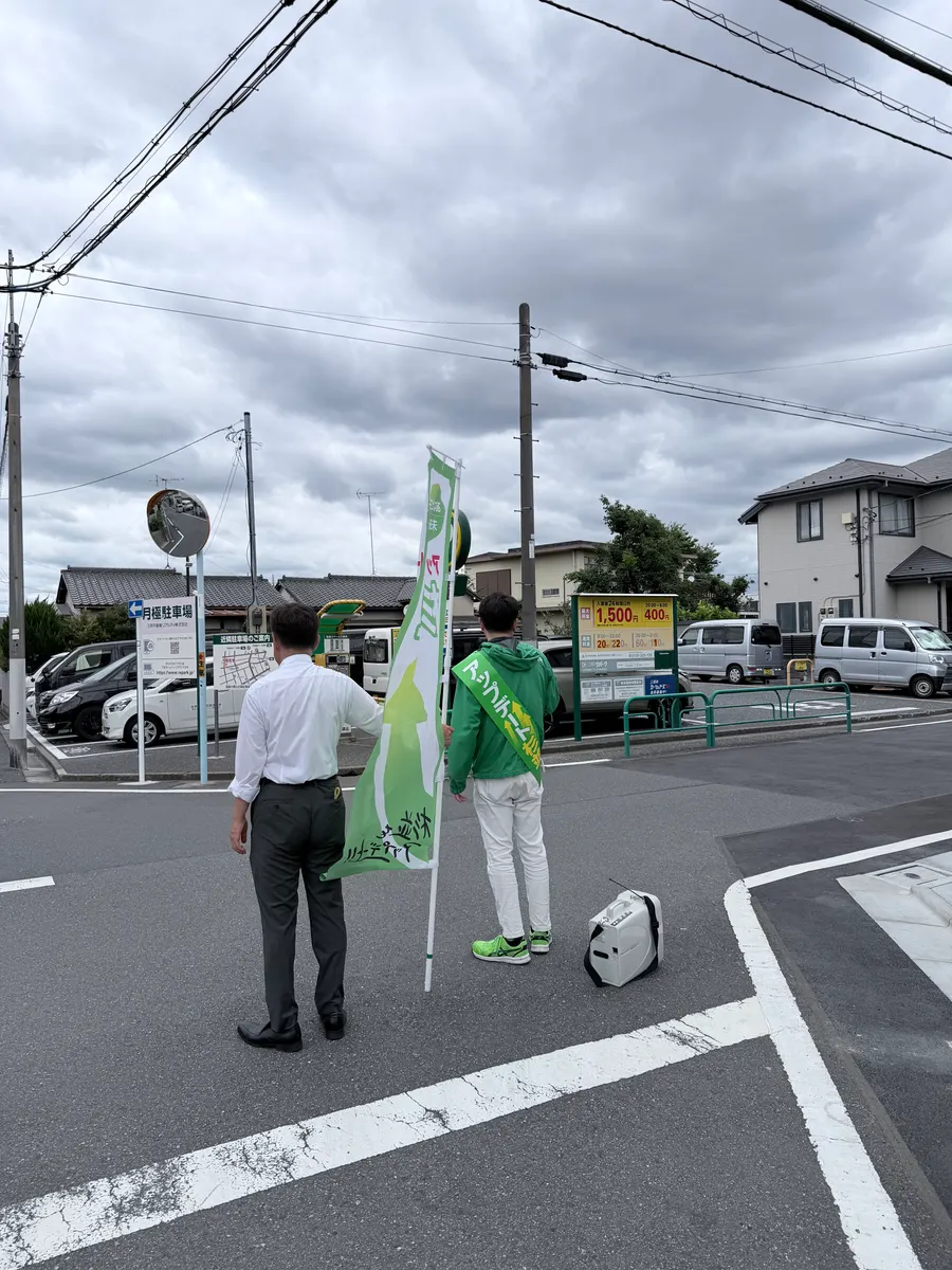 街頭1000本ノックの活動写真（6月4日 午前・井草・上井草・下井草周辺）