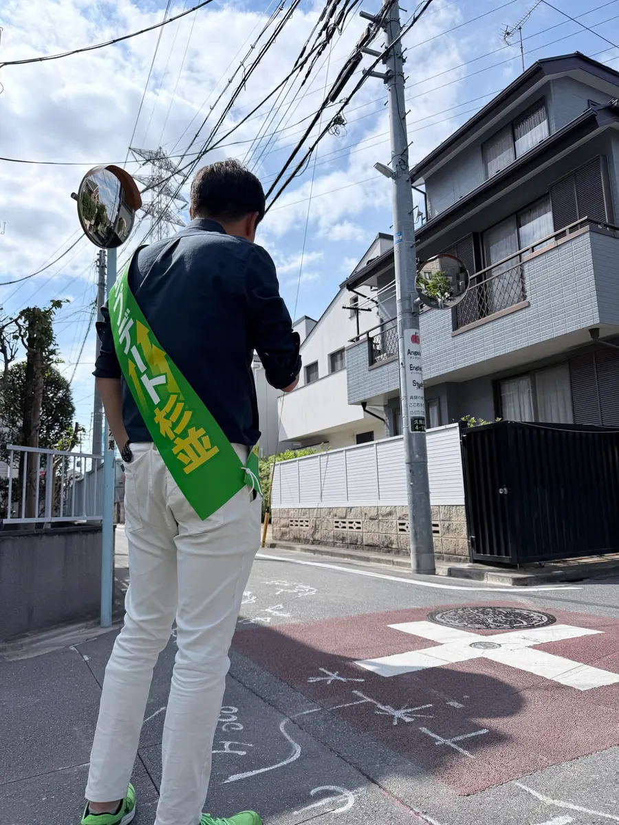 街頭1000本ノックの活動写真（6月6日 午後・高井戸・久我山・浜田山周辺）