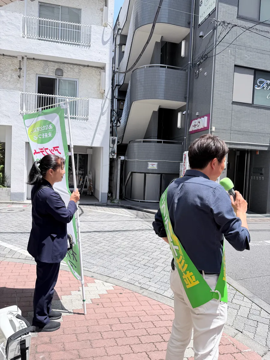 街頭1000本ノックの活動写真（6月16日 午前・高円寺・和田・堀ノ内周辺）