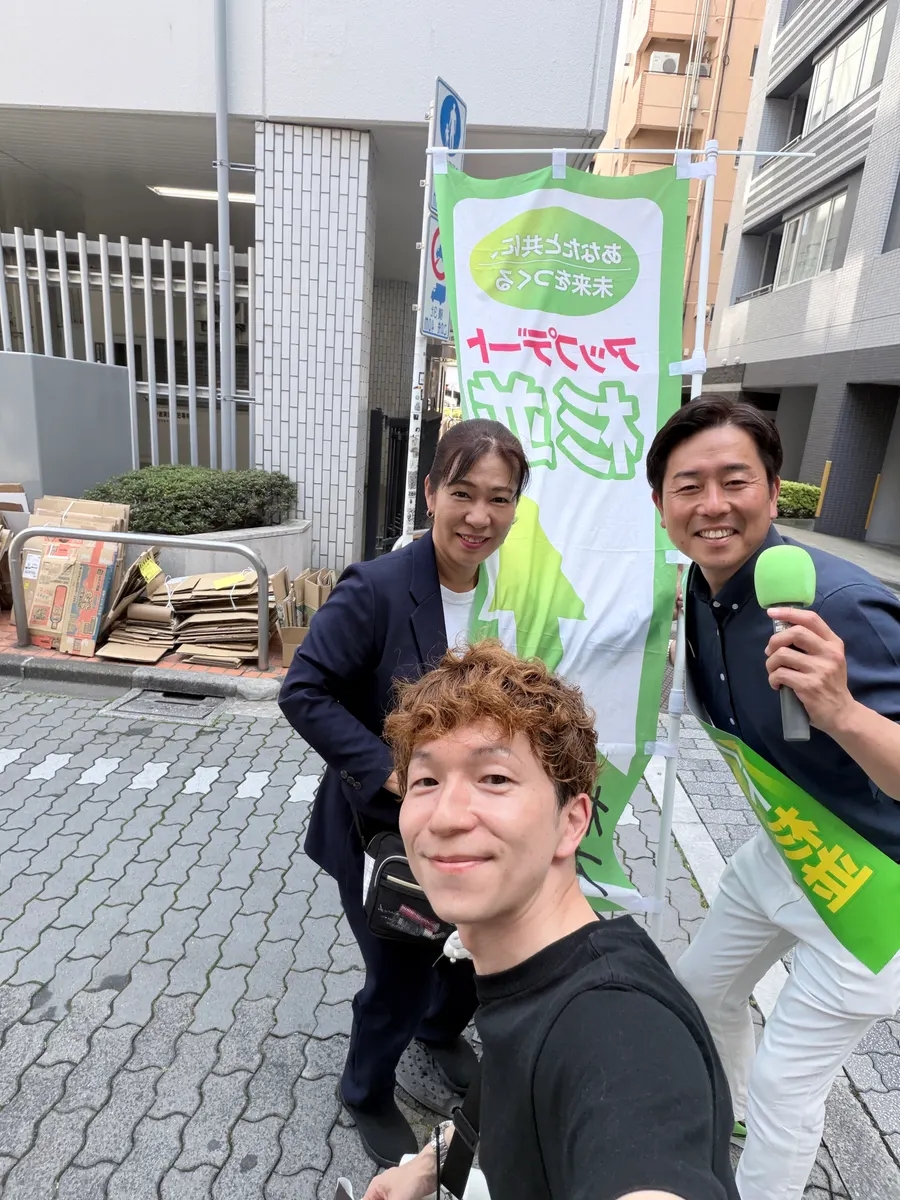 街頭1000本ノックの活動写真（6月16日 午前・高円寺・和田・堀ノ内周辺）