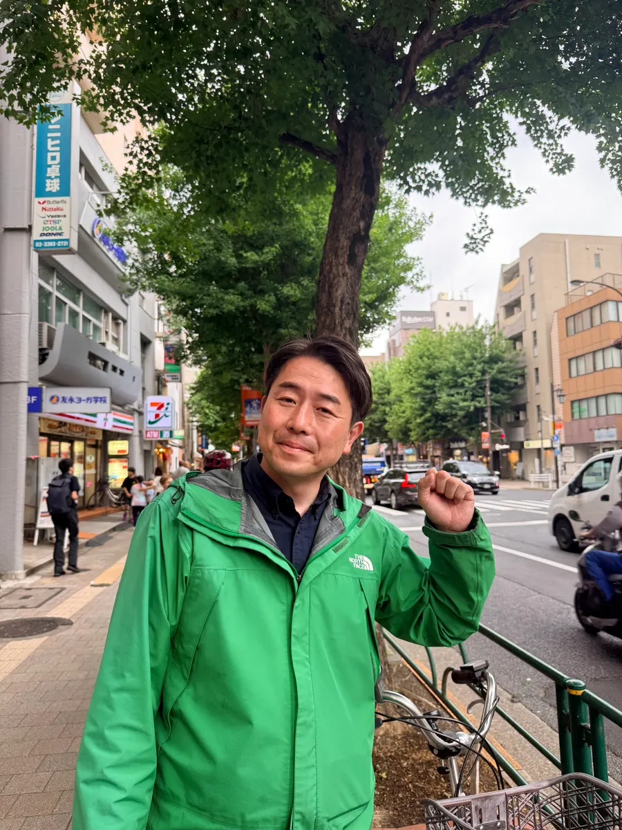 街頭1000本ノックの活動写真（6月5日 午後・荻窪・天沼・清水周辺）