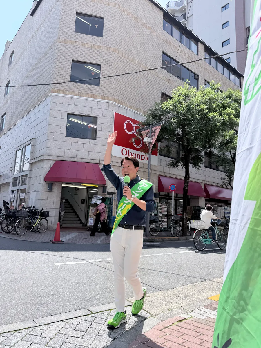 街頭1000本ノックの活動写真（6月16日 午前・高円寺・和田・堀ノ内周辺）
