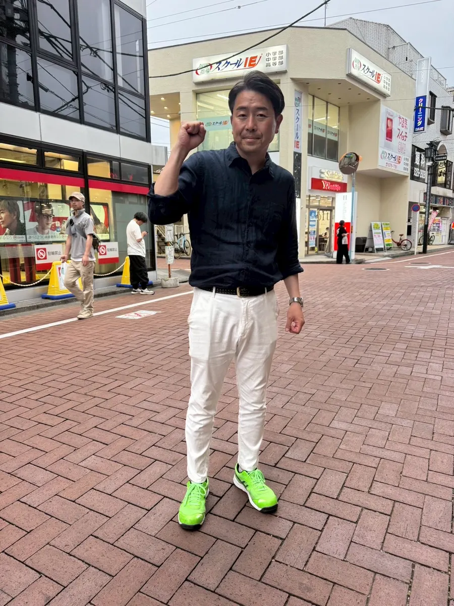 街頭1000本ノックの活動写真（6月5日 午後・荻窪・天沼・清水周辺）