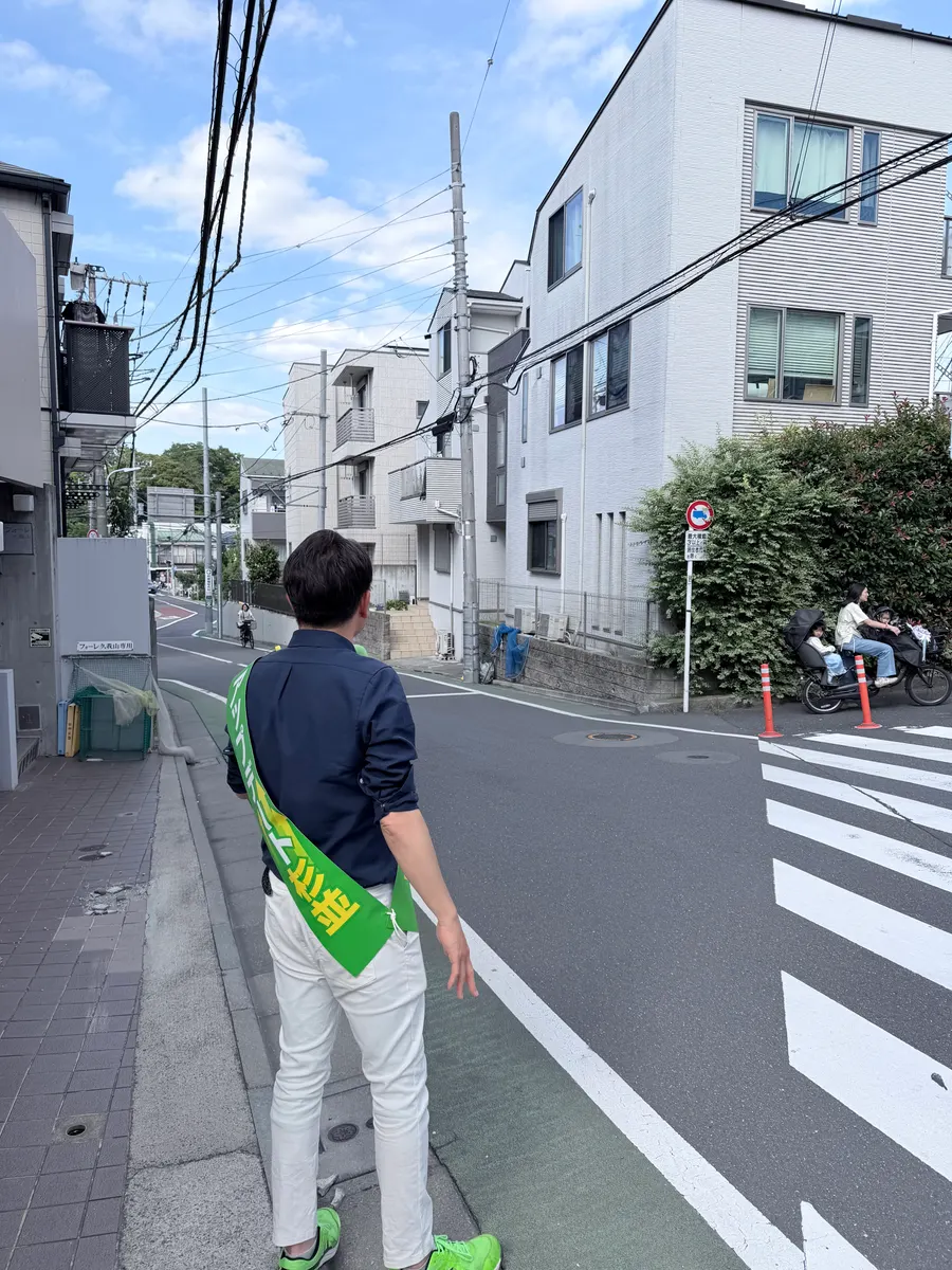 街頭1000本ノックの活動写真（6月6日 午後・高井戸・久我山・浜田山周辺）