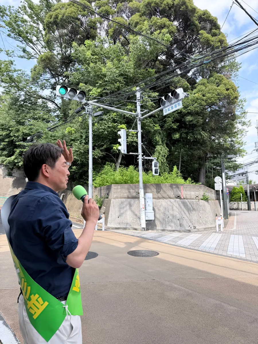 街頭1000本ノックの活動写真（6月6日 午後・高井戸・久我山・浜田山周辺）