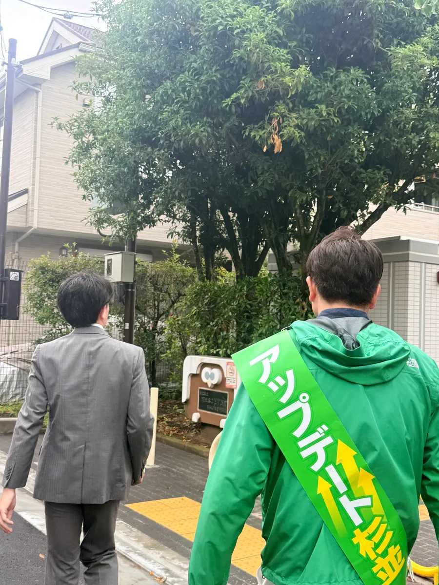 街頭1000本ノックの活動写真（6月15日 午前・荻窪・天沼・清水周辺）