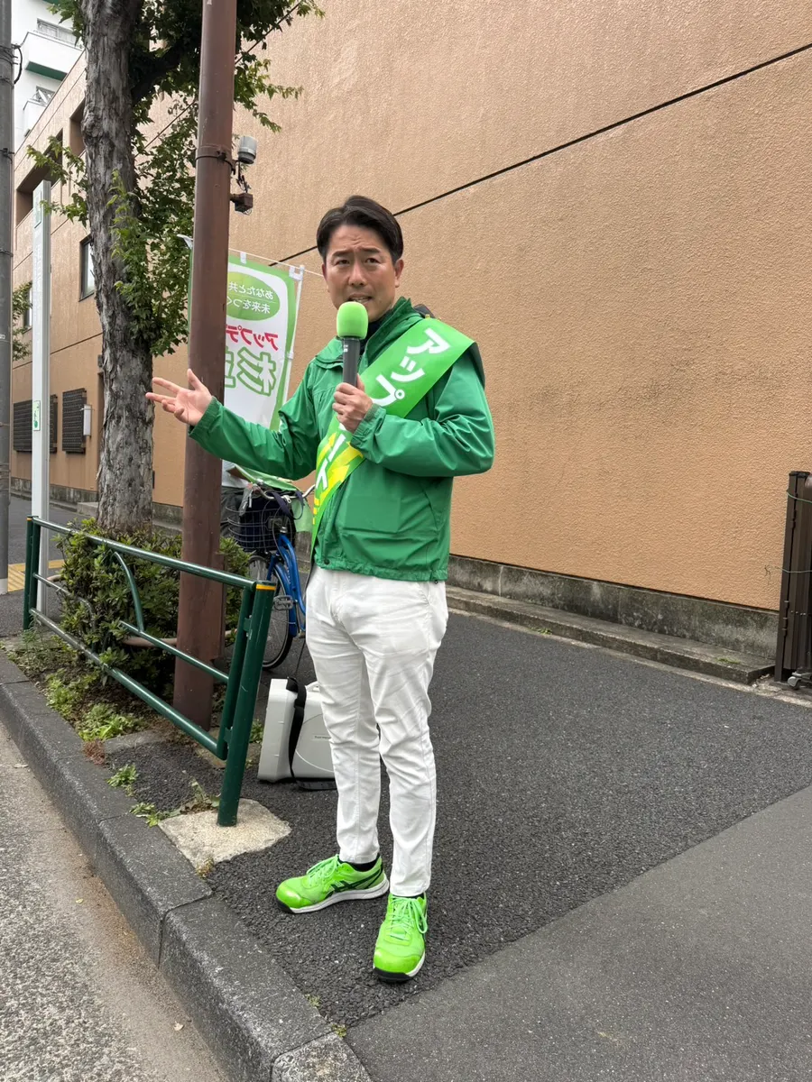 街頭1000本ノックの活動写真（6月4日 午後・永福・和泉・方南周辺）
