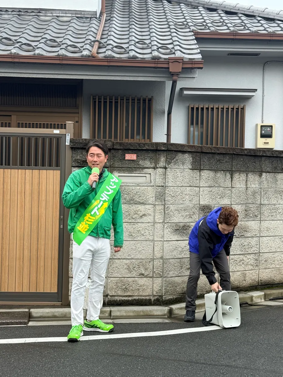 街頭1000本ノックの活動写真（6月9日 午前・荻窪・天沼・清水周辺）