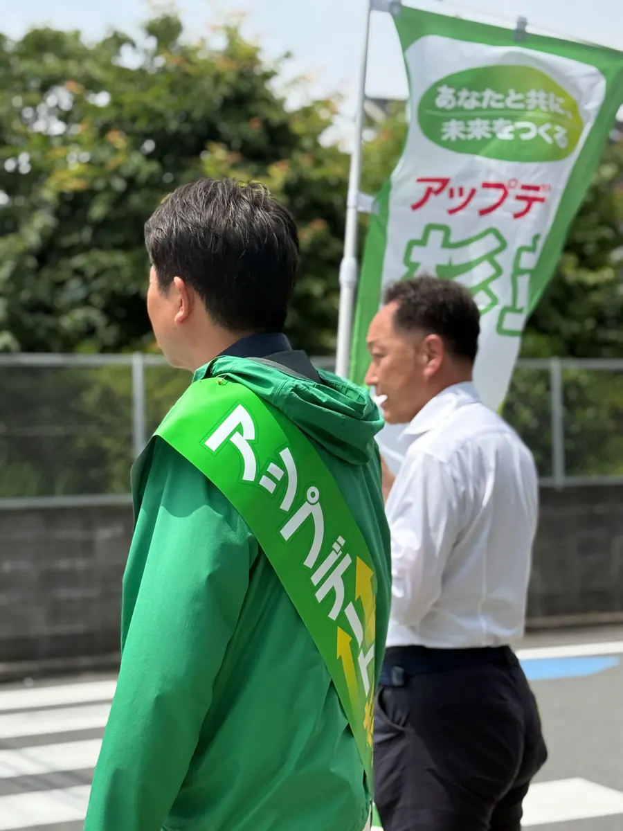 街頭1000本ノックの活動写真（6月11日 午前・永福・和泉・方南周辺）