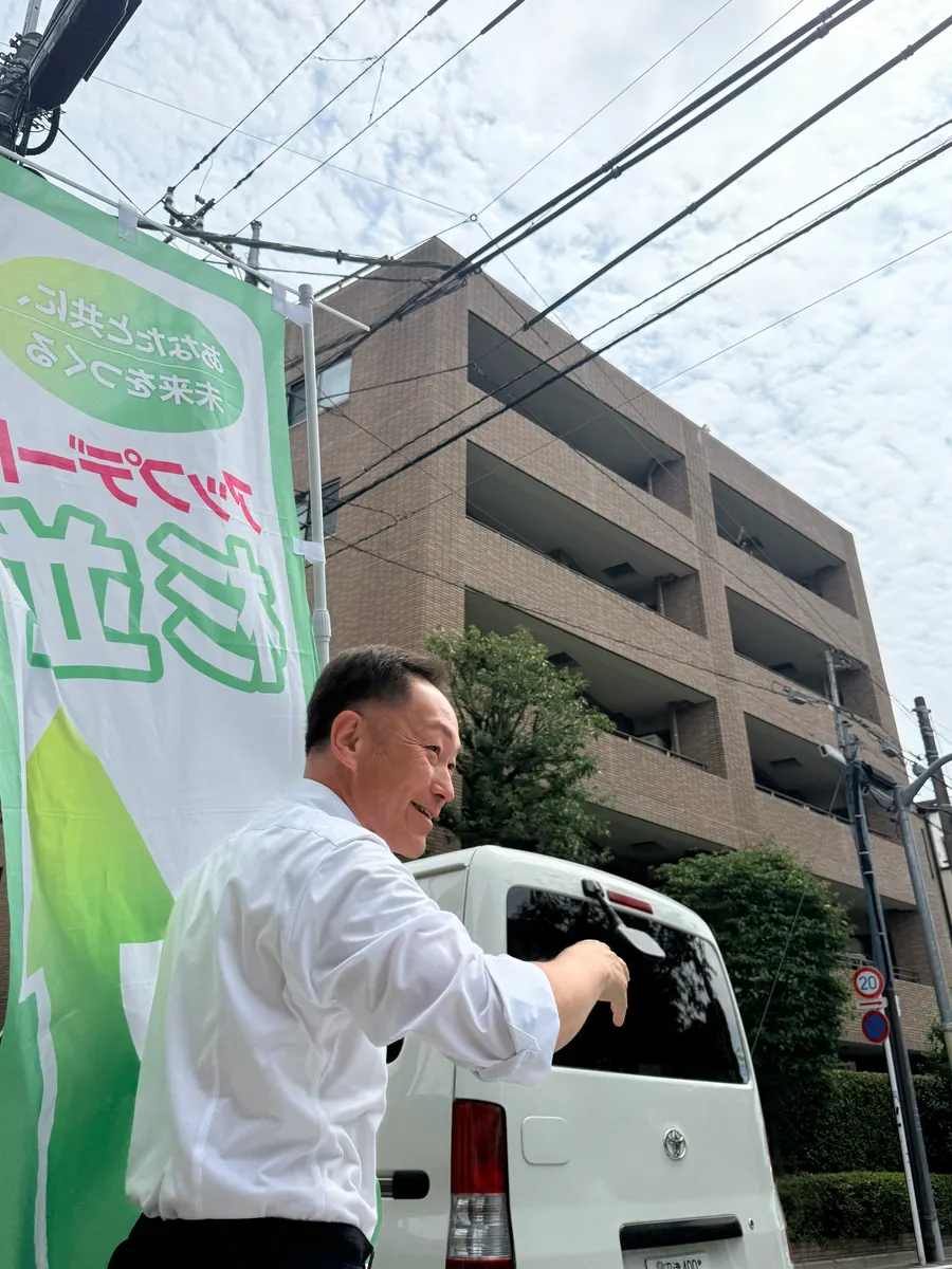 街頭1000本ノックの活動写真（6月11日 午前・永福・和泉・方南周辺）