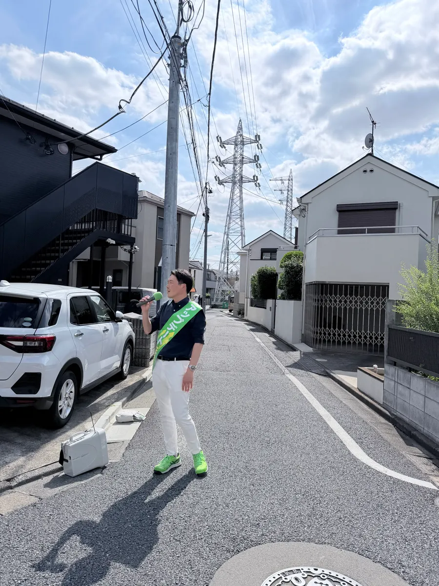 街頭1000本ノックの活動写真（6月6日 午後・高井戸・久我山・浜田山周辺）