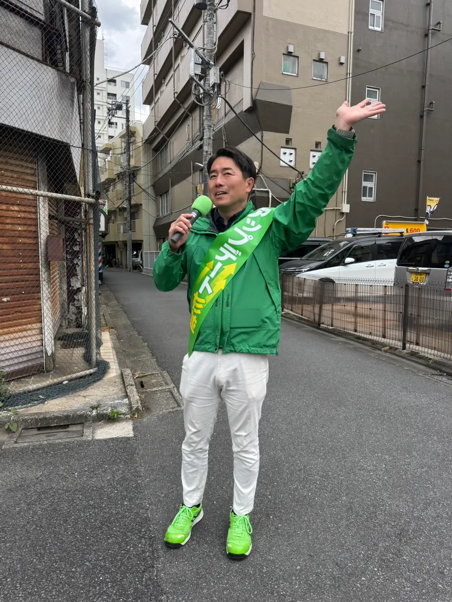 街頭1000本ノックの活動写真（6月4日 午後・永福・和泉・方南周辺）