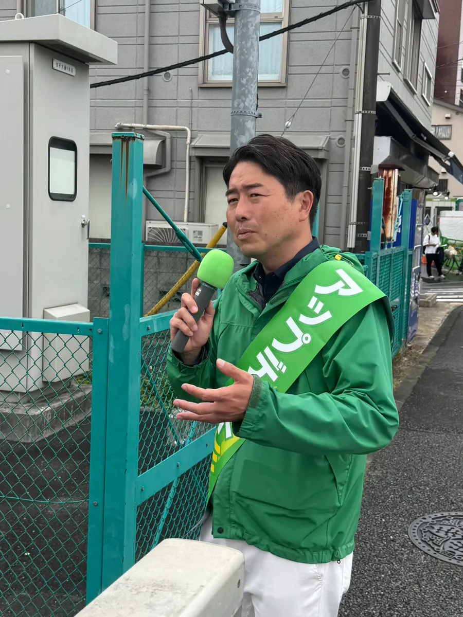 街頭1000本ノックの活動写真（6月7日 午前・西荻・善福寺・桃井周辺）