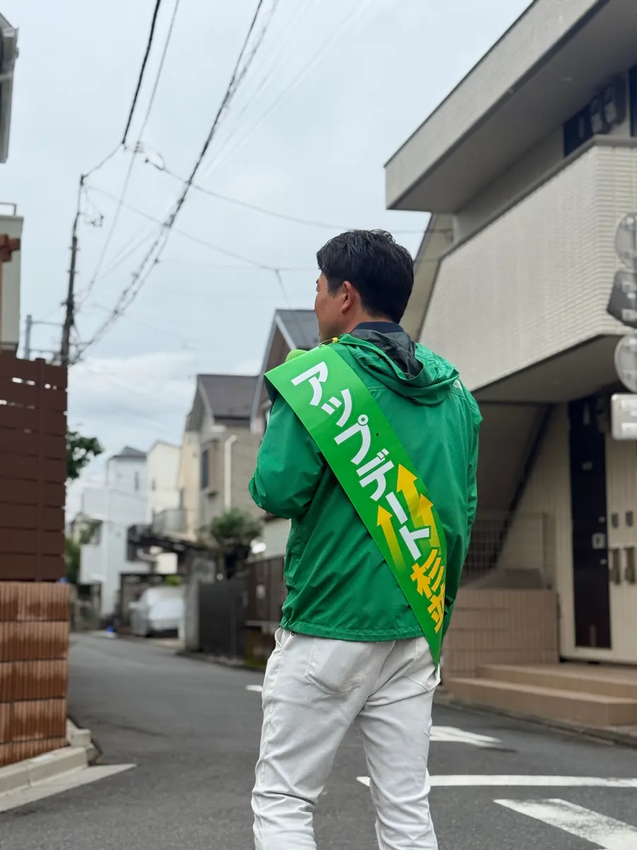 街頭1000本ノックの活動写真（6月9日 昼・阿佐谷・成田周辺）