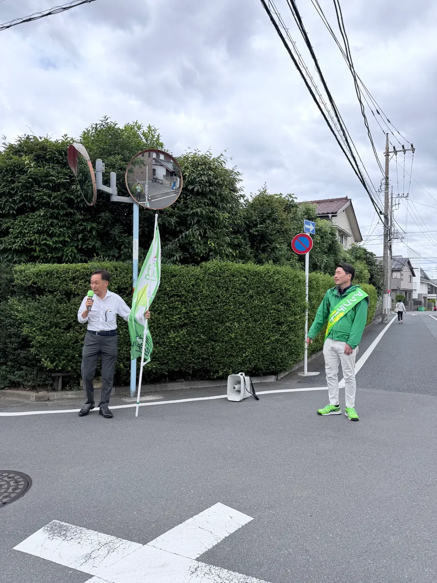 街頭1000本ノックの活動写真（6月4日 午前・荻窪・天沼・清水周辺）