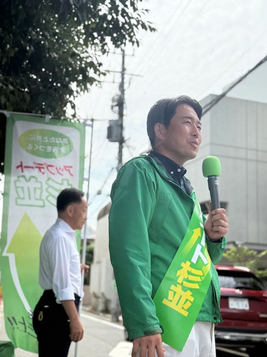 街頭1000本ノックの活動写真（6月11日 午前・永福・和泉・方南周辺）