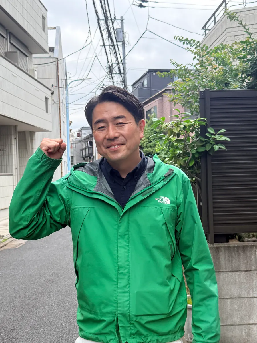 街頭1000本ノックの活動写真（6月5日 午後・荻窪・天沼・清水周辺）