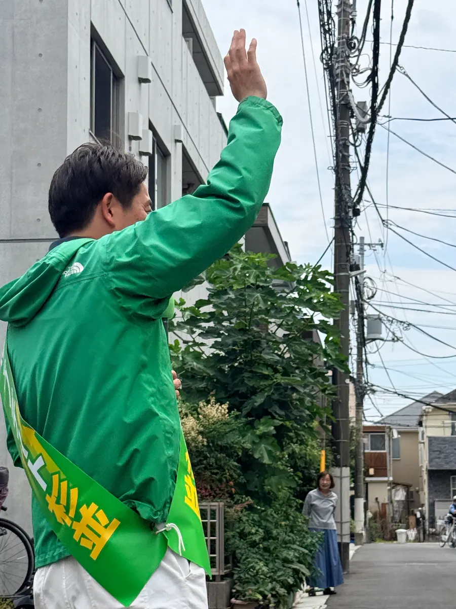 街頭1000本ノックの活動写真（6月11日 午前・高井戸・久我山・浜田山周辺）
