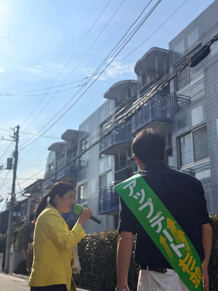 街頭1000本ノックの活動写真（6月12日 午後・井草・上井草・下井草周辺）