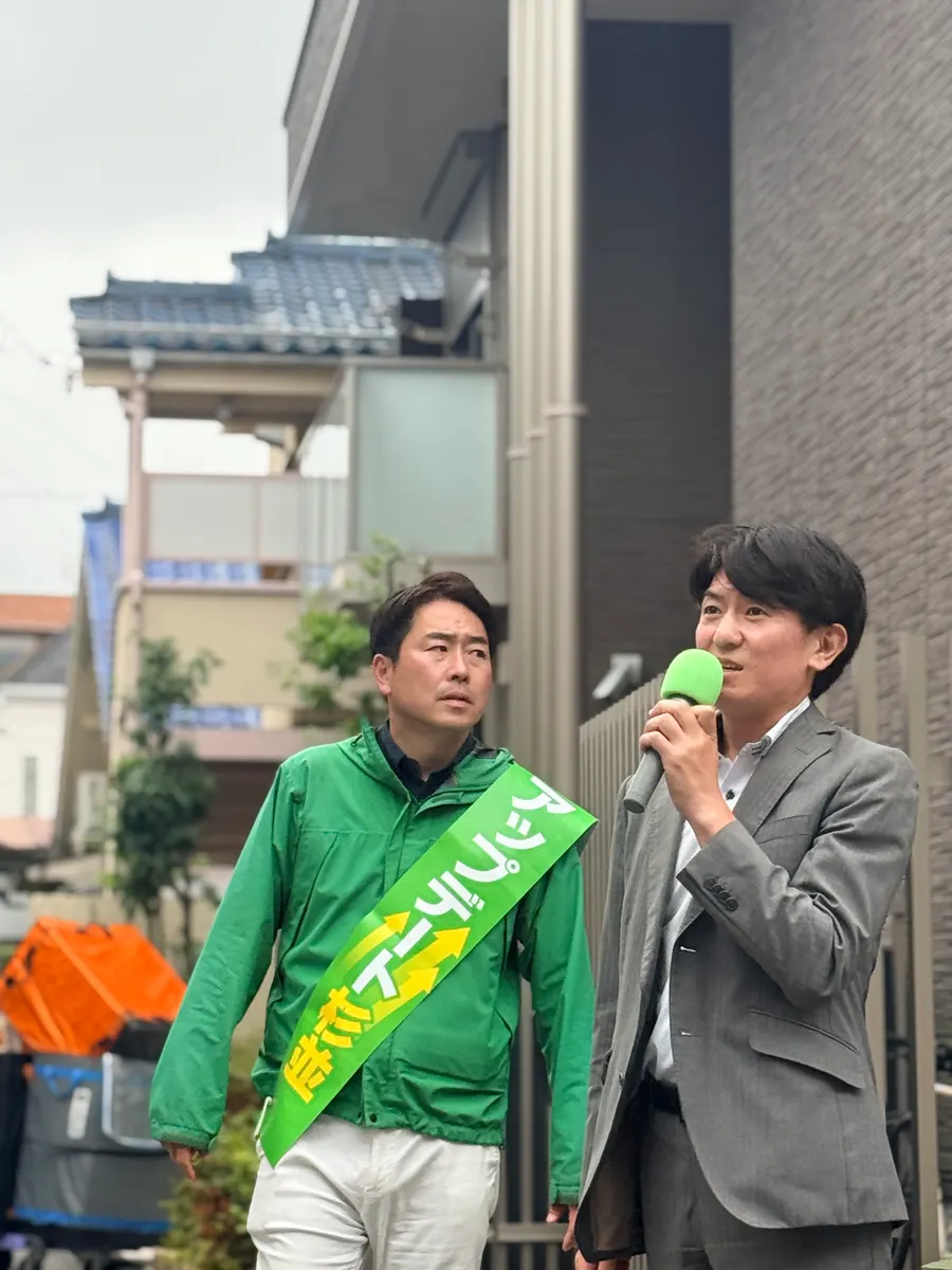 街頭1000本ノックの活動写真（6月15日 午前・荻窪・天沼・清水周辺）