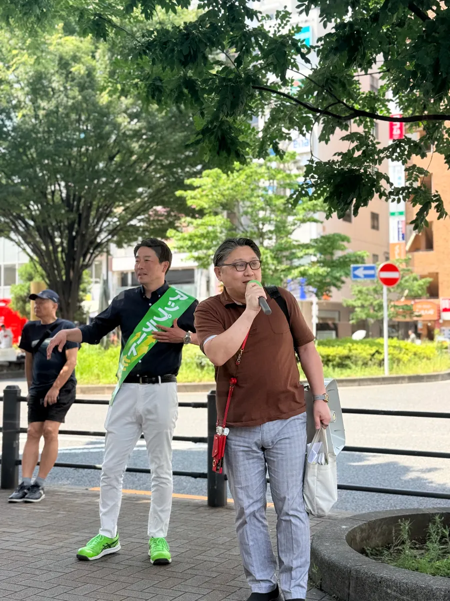街頭1000本ノックの活動写真（6月13日 昼・高円寺・和田・堀ノ内周辺）