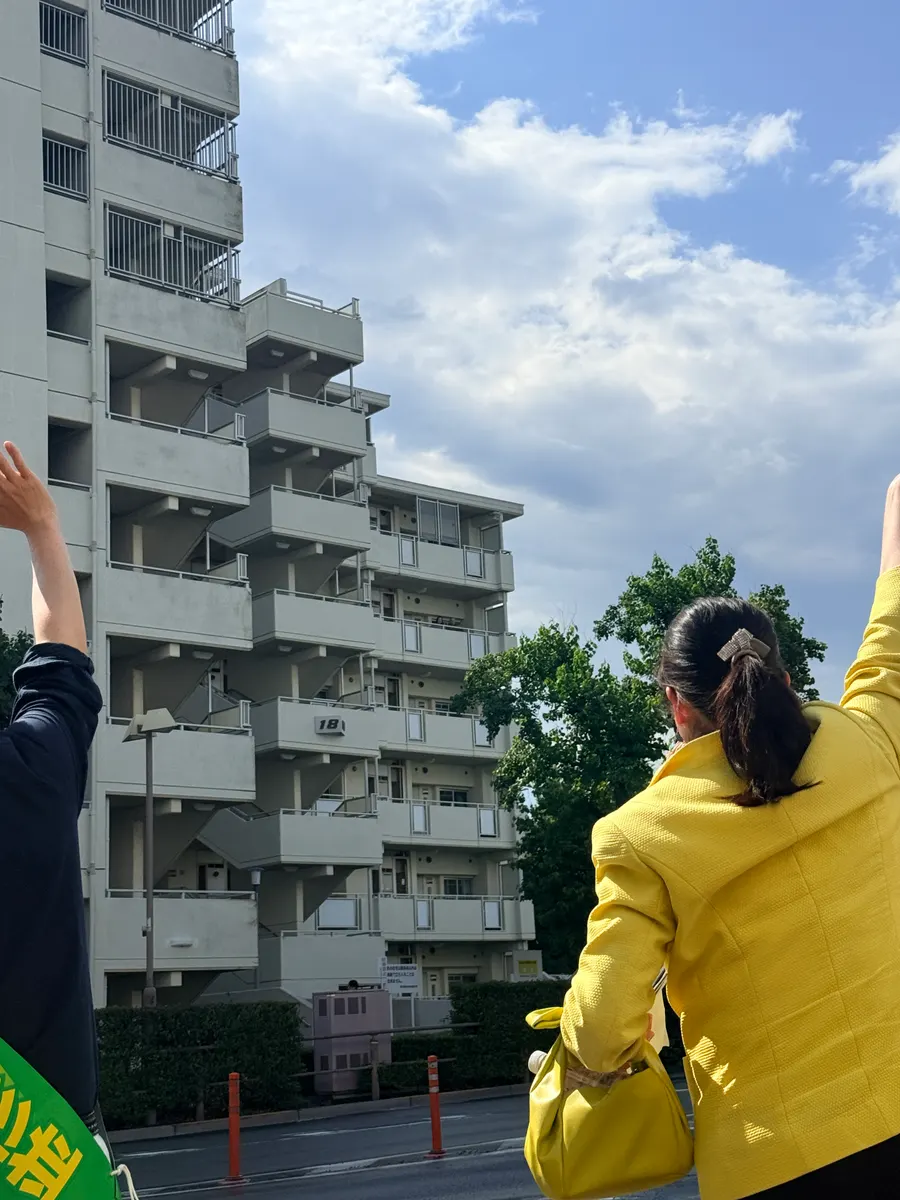街頭1000本ノックの活動写真（6月12日 午後・井草・上井草・下井草周辺）