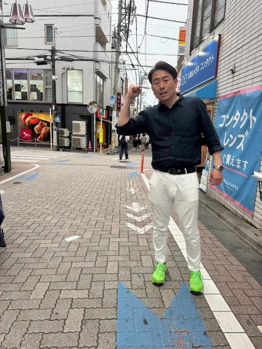 街頭1000本ノックの活動写真（6月5日 午後・荻窪・天沼・清水周辺）