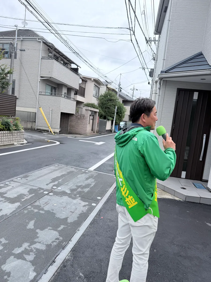 街頭1000本ノックの活動写真（6月9日 午前・荻窪・天沼・清水周辺）