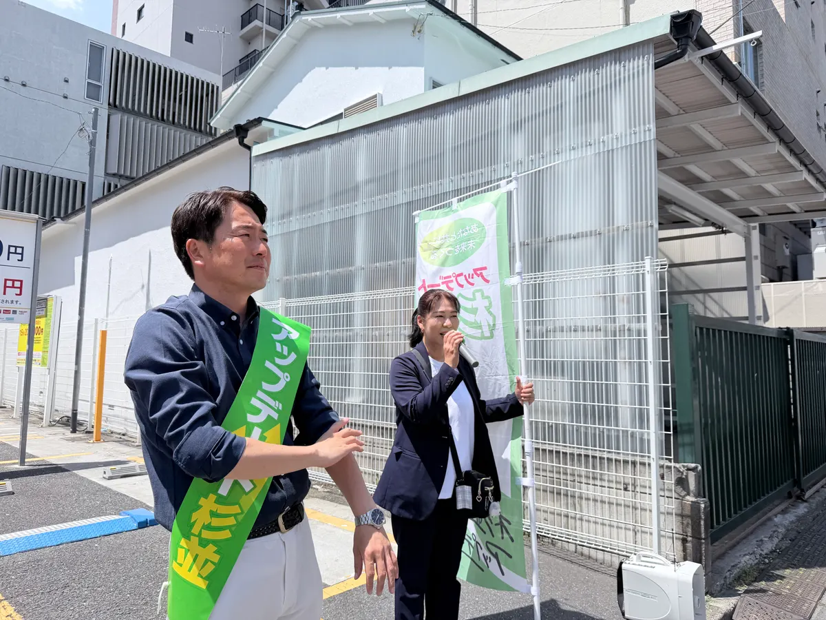 街頭1000本ノックの活動写真（6月16日 午前・高円寺・和田・堀ノ内周辺）