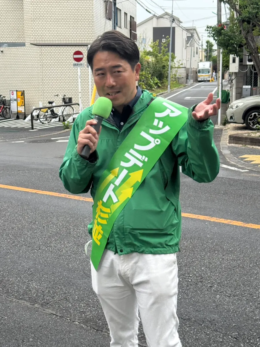 街頭1000本ノックの活動写真（6月7日 午前・西荻・善福寺・桃井周辺）
