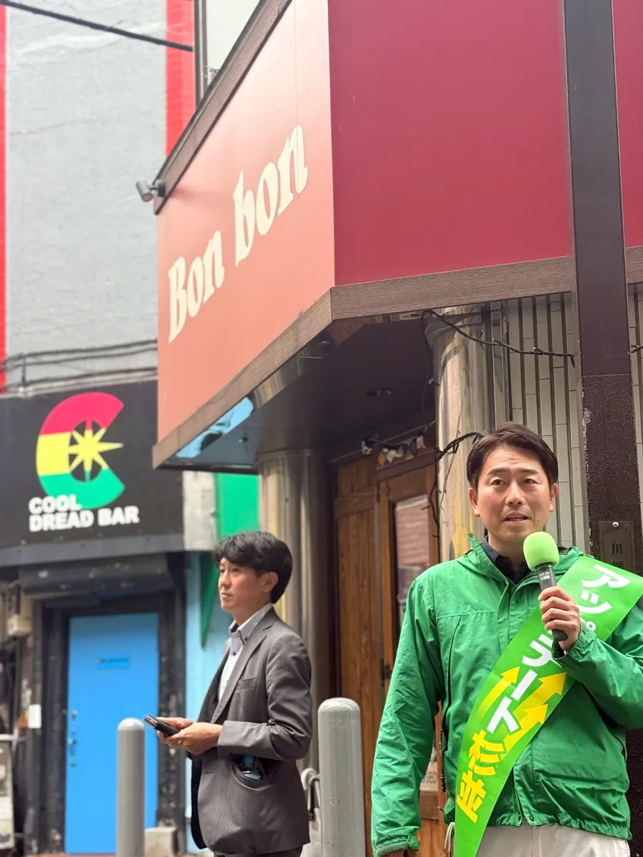 街頭1000本ノックの活動写真（6月15日 午前・荻窪・天沼・清水周辺）