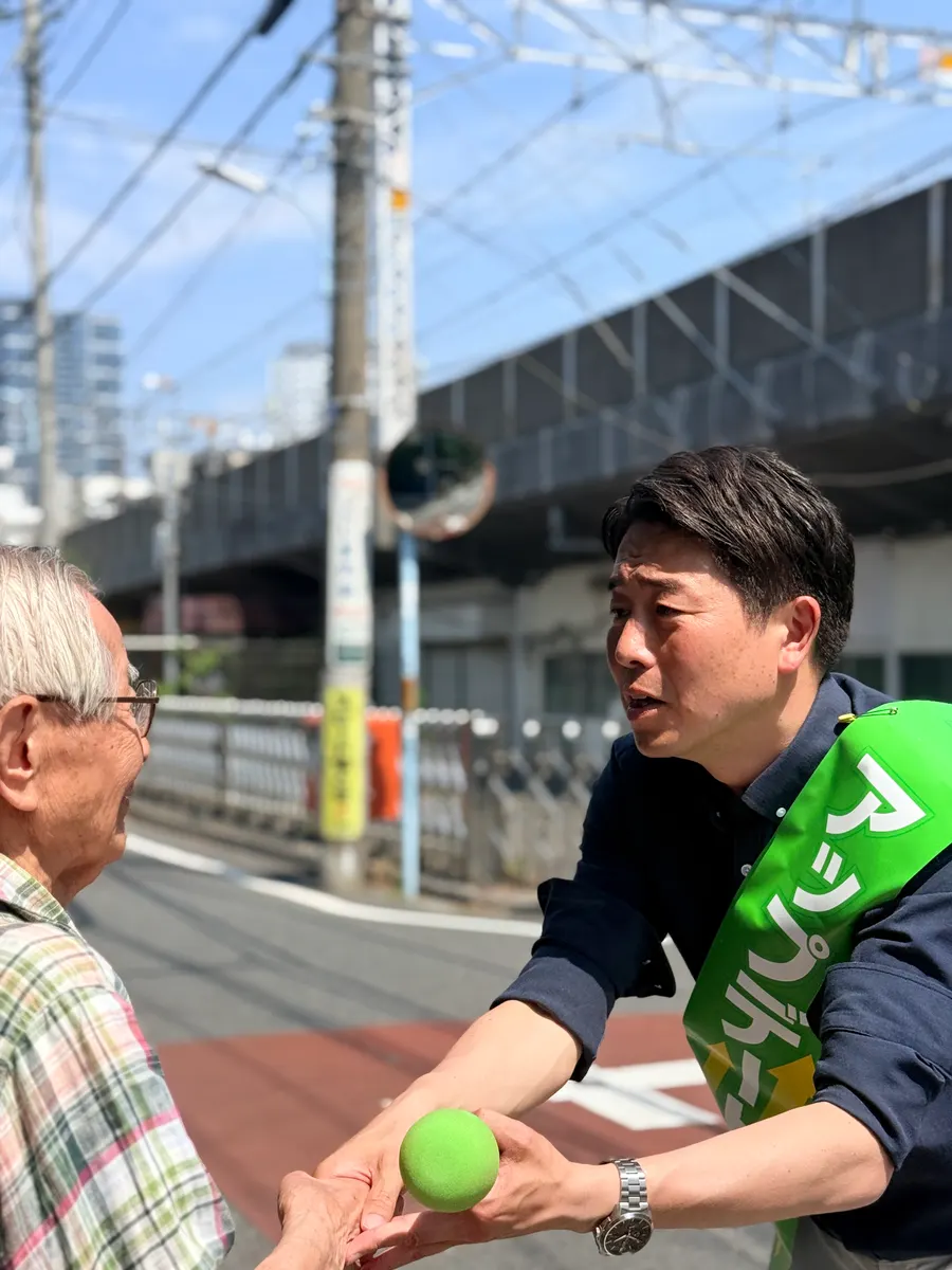 街頭1000本ノックの活動写真（6月13日 昼・高円寺・和田・堀ノ内周辺）